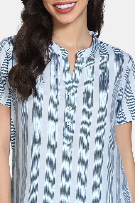 Zivame Lounge Lines Pyjama Set - Plein Air — image 5